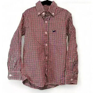 Jack Thomas Boys Plaid Long Sleeve Button-Up Shirt Size 4 Casual